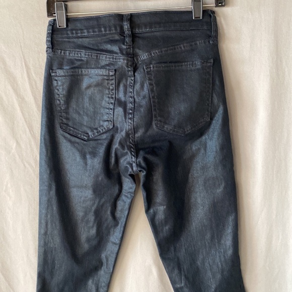 Gap Black Shimmer True Skinny High Rise Jeans. Size 26 NWOT. Great for Holidays! - Picture 5 of 9